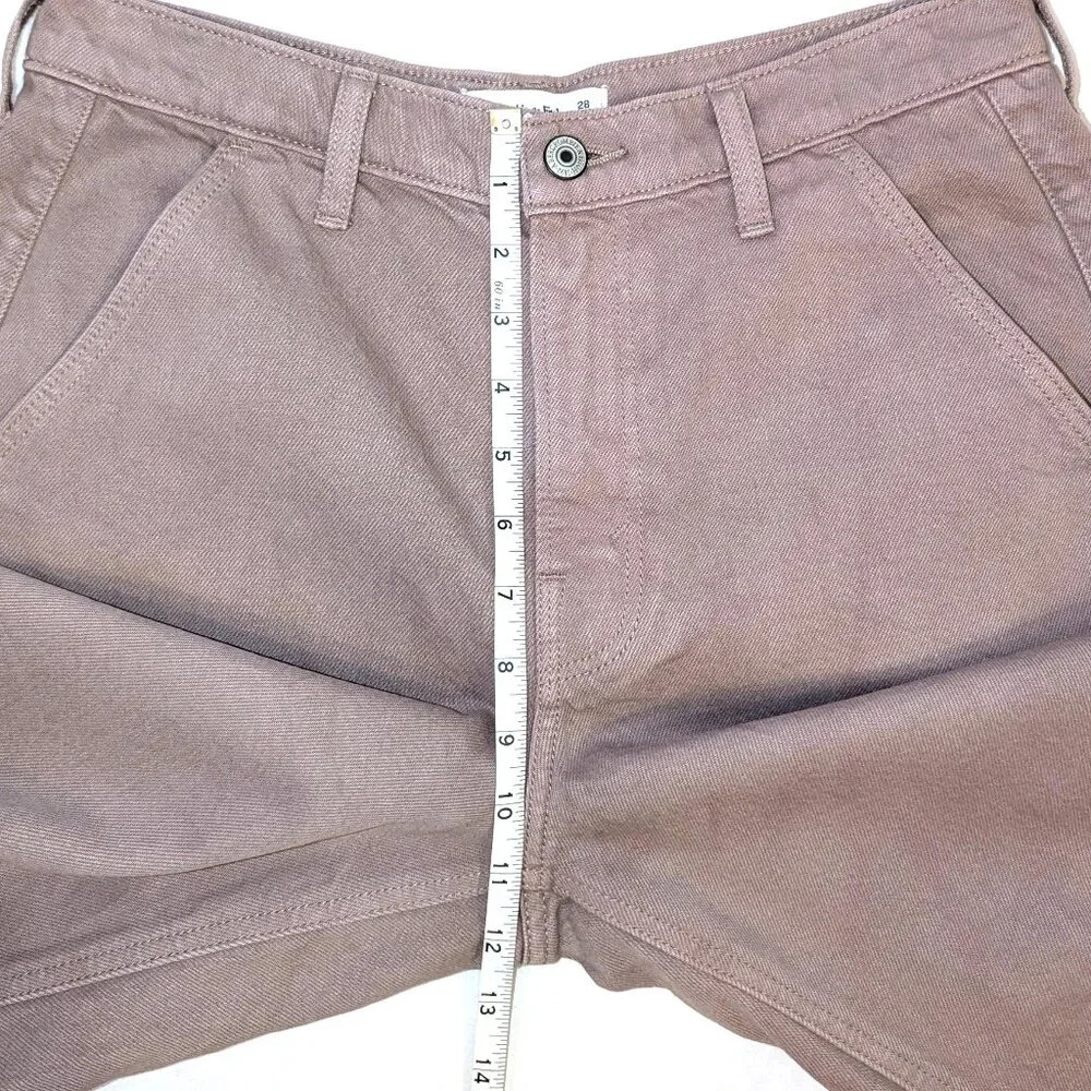 Abercrombie & Fitch | The Mom Shorts High Rise Dusty Purple Mauve | Size 28